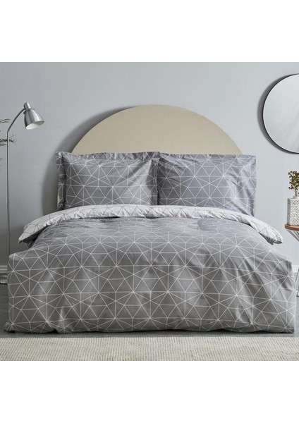 Home Colby GRI Pamuk Çift Kişilik Nevresim Takımı