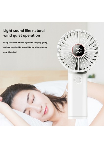 Taşınabilir Fan El Fanı, Boyun Fanı, Sessiz, USB Şarjlı Mobil Pil Fonksiyonu, Taşımaya Uygun (Yurt Dışından) fırsatları