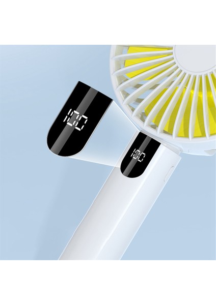 V10 Pro 1200MAH Elde Taşınabilir, Dijital Ekranlı, Çok Fonksiyonlu, Kullanışlı Taşınabilir Fan, (Yurt Dışından)