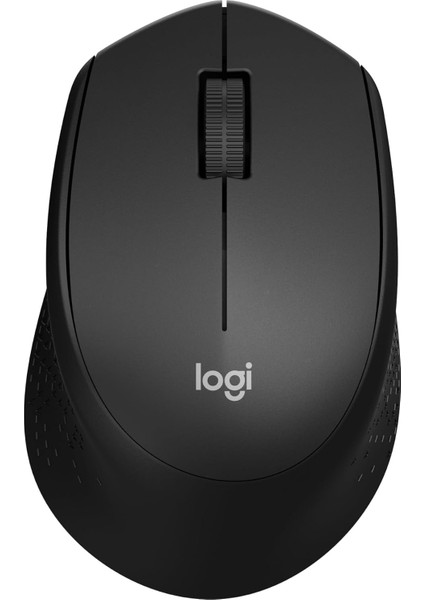 M330 Sessiz Kablosuz Mouse, Sağ Elle Kullanıma Uygun, 10 M Kullanım Mesafesi, 1.000 Dpı Yüksek Hassasiyetli Optik Izleme, 24 Ay Pil Ömrü, Siyah