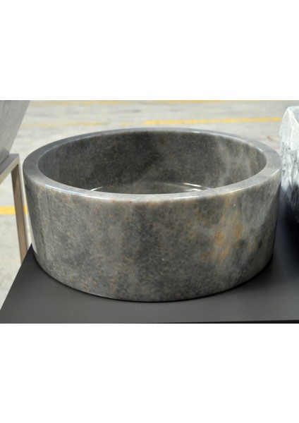 Çok Renkli Yuvarlak Mermer Lavabo-H1