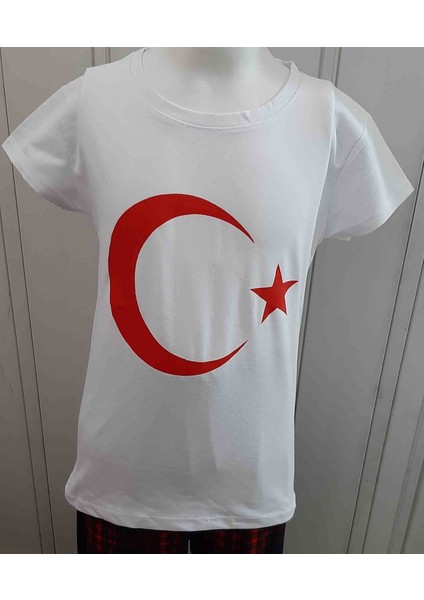 Atatürk ve Türk Bayrağı Baskılı Kız ve Erkek Çocuk T-Shirt 3'lü Paket fiyatları