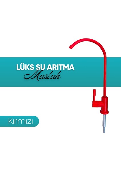 Su Arıtma Cihazı Lüx Kırmızı Musluk Tüm Cihazlar İçin Uygundur fiyatları