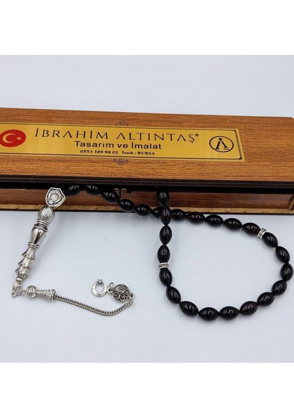Siyah-Mavi Arpa Kesim Alpaka Püsküllü Ateş Kehribar tesbih fırsatları