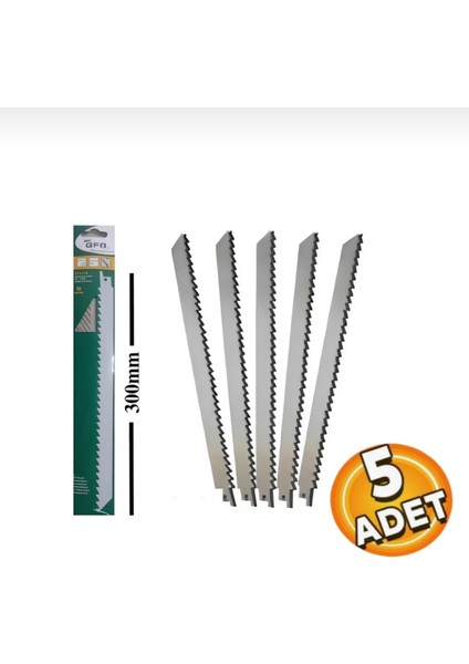 S1211K Kemik Kesme Tilki Kuyruğu Bıçağı 300 mm (5 Adet)