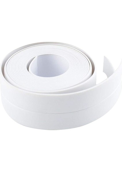 Kalafat Şeridi, Mutfak Lavabosu Tuvalet Banyo Duş ve Küvet İçin Pvc Kendinden Yapışkanlı Kalafat Sızdırmazlık Bandı, 1-1/2" x 11' Beyaz