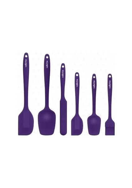 Drongo Isıya Dayanıklı Yanmaz Yapışmaz Silikon Spatula Seti 6 Parça Mor fiyatları