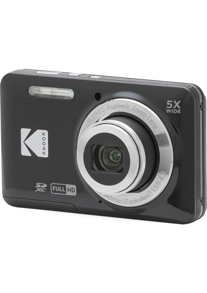 Friendly Zoom FZ55/5X Yakınlaştırma Dijital Fotoğraf Makinesi-Siyah