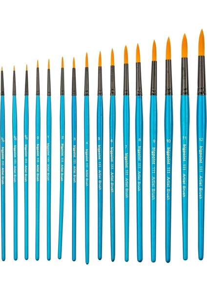 | 111 Serisi Golden Sentetik Yuvarlak Fırça No:2 – Sulu, Guaj Boya Için modelleri