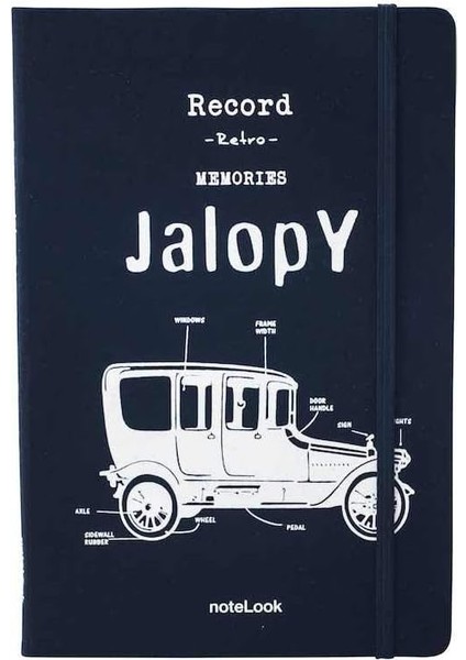 Scrikss Tekstil Kapak Çizgili Defter A5 Beyaz