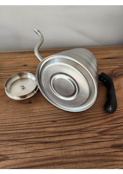 Kahve ve Çay Demleme İbriği Barista Kettle Paslanmaz Çelik (1200 ML)