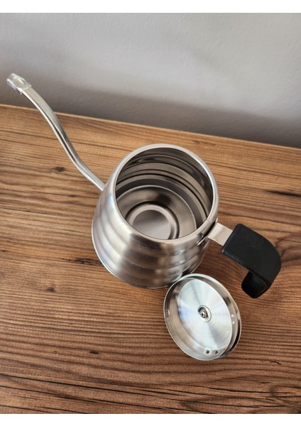 Kahve ve Çay Demleme İbriği Barista Kettle Paslanmaz Çelik (1200 ML)