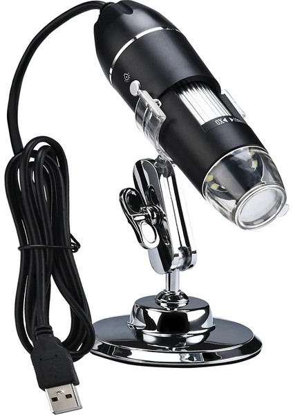 Dijital Mikroskop Analiz 8 LED 1600X Zoom 2mp USB Pc Android Uyumlu Otg Yüksek Çözünürlüklü Kamera