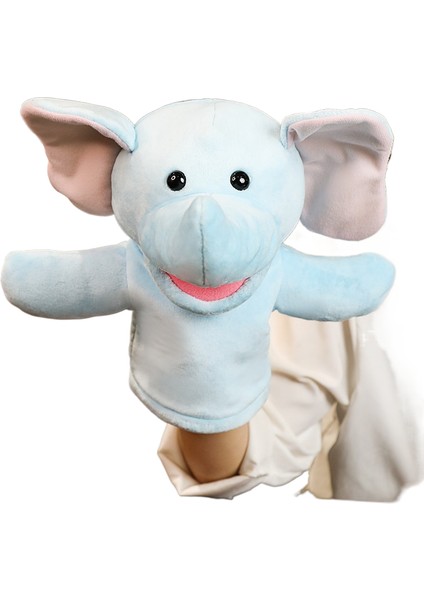 Sevimli Peluş Bebek El Kuklası Ebeveyn-Çocuk Oyunu Dinozor Tyrannosaurus Rex Hayvan Eln Bebek Bez Bebek El Kuklası (Yurt Dışından)