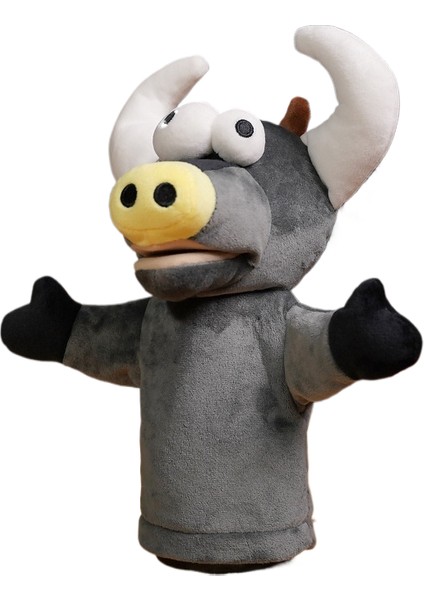Sevimli Peluş Bebek El Kuklası Ebeveyn-Çocuk Oyunu Dinozor Tyrannosaurus Rex Hayvan Eln Bebek Bez Bebek El Kuklası (Yurt Dışından)