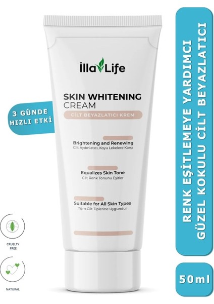 💛✨ İlla Life Cilt Aydınlatıcı & Beyazlatıcı Krem 50 ML