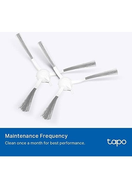 Tp-Link RVA100, Robot Süpürge Değiştirme Kiti, Ana Fırça ×1, Yan Fırça ×2, Hepa Filtre ×2 RV30 Plus, RV30, RV10 Plus, RV10 Için Uygundur