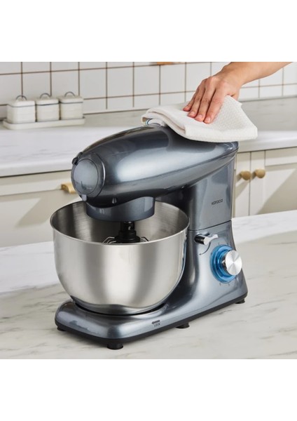 Multichef Stand Mikser 6 Kademeli Hız Ayarı Balon Çırpıcı Düz Karıştırıcı Hamur Kancası Mutfak Şefi 1900W 5,5 Lt (Kıyma Çekme /sucuk-Sosis/içli Köfte Aparatlı) fırsatları