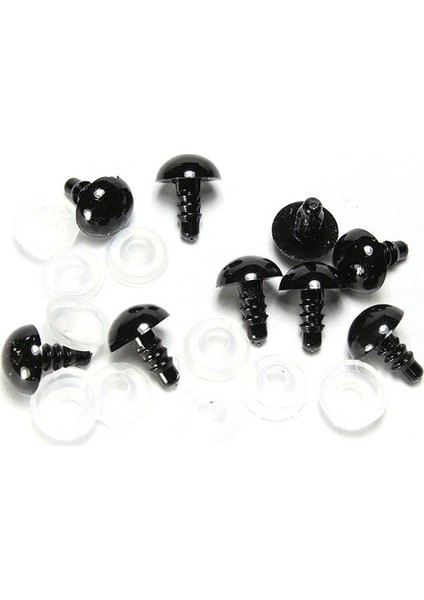 20 mm Amigurumi Vidalı Göz Siyah 10 Çift fiyatları