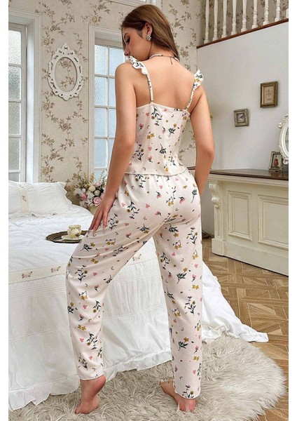 Özel Örme Kumaş Askılı Pijama Takımı fiyatları