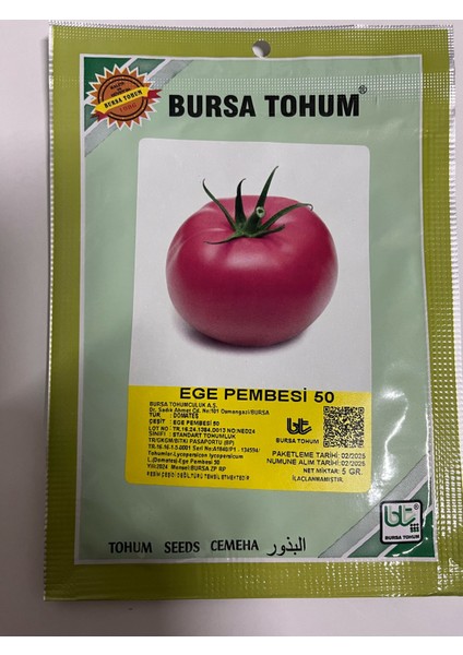 Ege Pembesi 50 Domates Tohumu