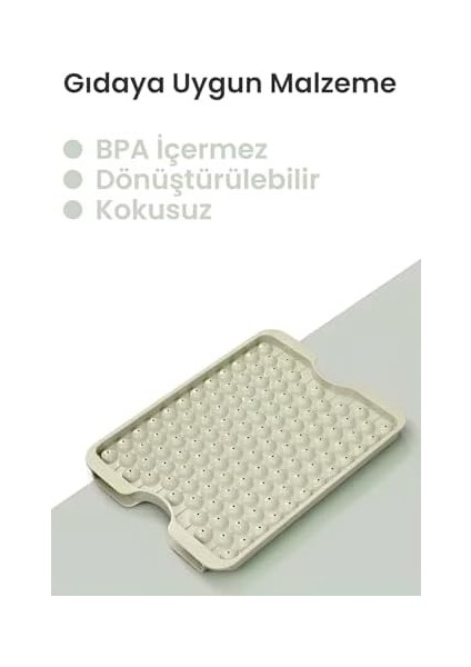 Pumo Vanilya 124 Bölmeli Kapaklı Küre Buz Kalıbı Dondurma Kalıbı Buz Saklama Kabı Sunumluk VLT1476 fiyatları