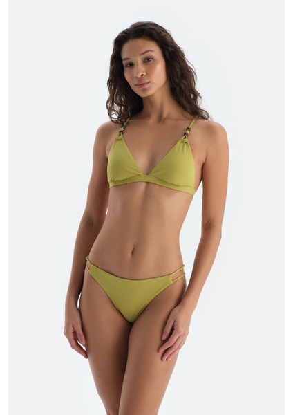 Fıstık Yeşili Düşük Bel Bikini Alt