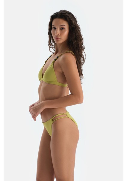 Fıstık Yeşili Düşük Bel Bikini Alt modelleri