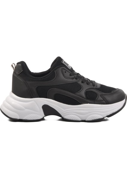 Ayakmod 164 G Siyah-Beyaz Tekstil Kadın Sneaker modelleri