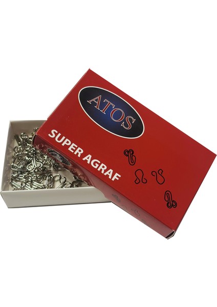 Agraf - Kopça No:4 Gümüş (50 Adet)