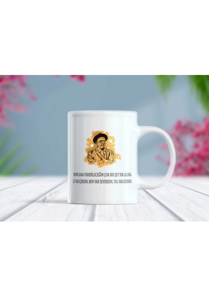 Aşık Veysel Sözlü Kupa Bardak