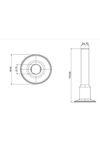 Petek Radyatör Boru Gizleme Ayağı Tekli Petek Aksesuarı 17 cm Beyaz ( 10 Adet ) fırsatları