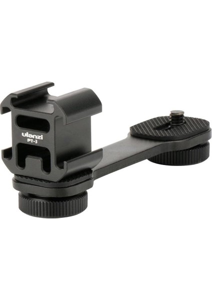 Pt-3 Üçlü Hot Shoe Bağlantı Aparatı Siyah