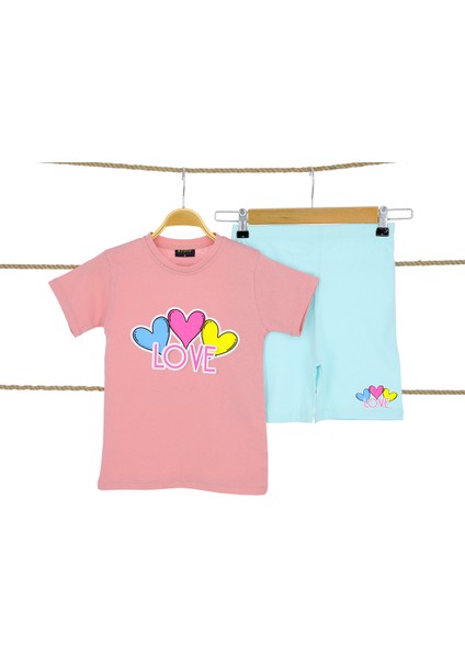 Kız Çocuk Şortlu Takım