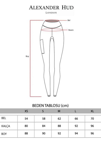 Alexander Hud Kadın Tayt Toparlayıcı Sıkılaştiricı Inceltici Şekillendirici Yüksek Bel Spor Günlük Yan Cepli Tayt indirimleri