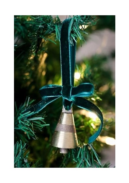 & Stone x Den.ınteriors Yılbaşı Ağacı Süsü Kurdeleli Orta Boy Çan fiyatları