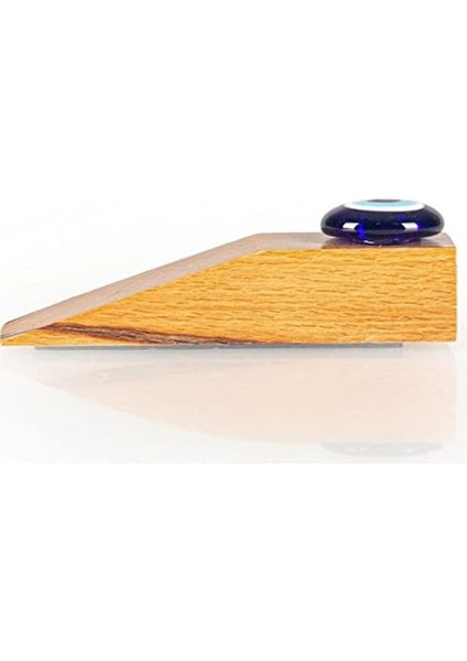 3 Adet Doğal Ahşap Nazar Boncuklu Kapı Stoperi modelleri