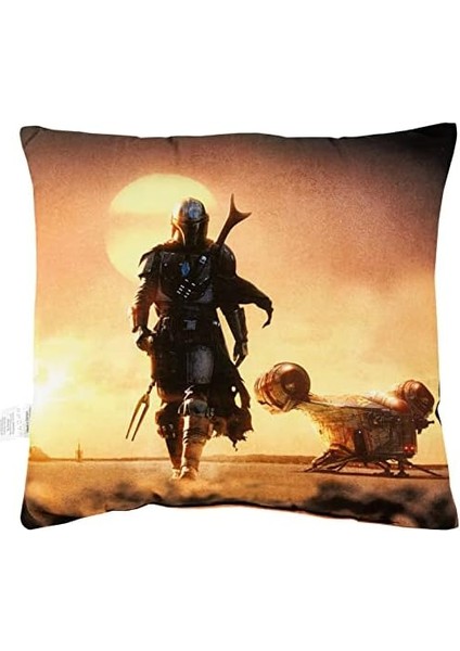 Lisanslı Mandalorian Pamuk 40 x 40 cm Kırlent Baskılı fiyatları