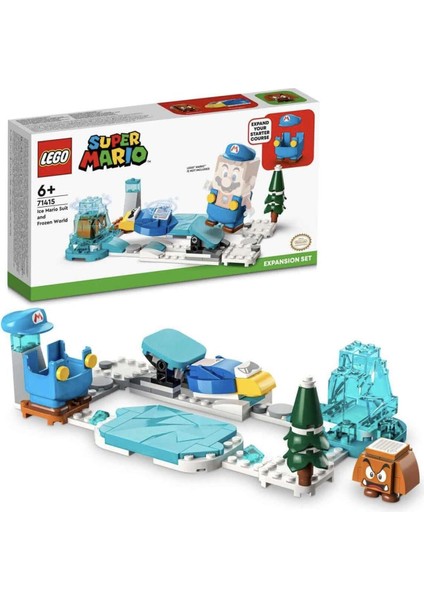 Super Mario™ Ice Mario Kostümü ve Donmuş Dünya Ek Macera Seti 71415-6 Yaş ve Üzeri Çocuklar Için Yaratıcı Oyuncak Yapım Seti (105 Parça)