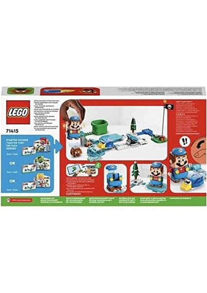 Super Mario™ Ice Mario Kostümü ve Donmuş Dünya Ek Macera Seti 71415-6 Yaş ve Üzeri Çocuklar Için Yaratıcı Oyuncak Yapım Seti (105 Parça) fiyatları