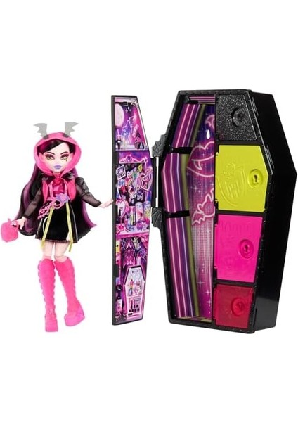 High Skulltimate Secrets Neon Frights Draculaura Doll, Oyuncak