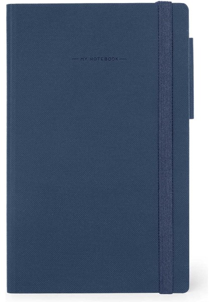 - Not Defteri, Puantiyeli, Orta, 192 Sayfa, Yumuşak Pu Kapak, Fsc® Sertifikalı Kağıt, Beyaz Kağıt 100 G/m², Çift Kitap Ayracı, Lastik Bant, 13 x 21 Cm, Renk Galaktik Mavi