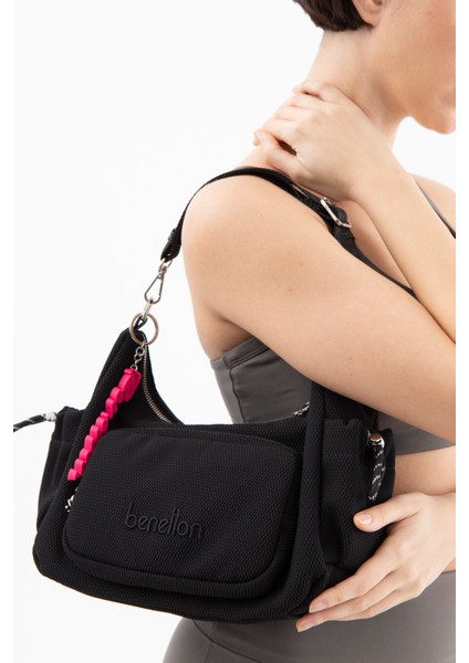 Benetton Kadın Kol Çantası Siyah BNT1564