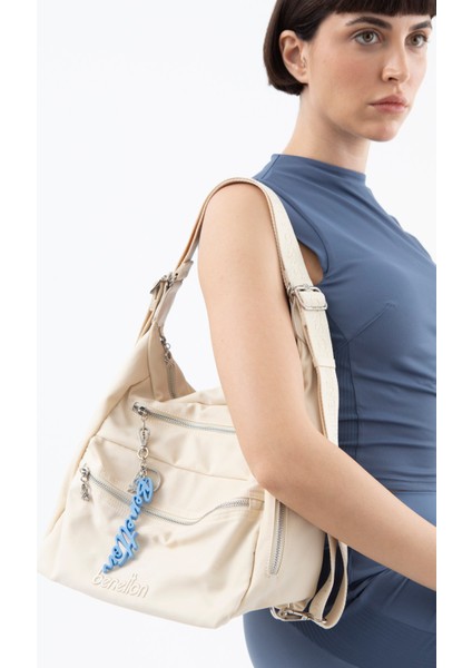 Benetton Kadın Çapraz Çanta Bej BNT1498
