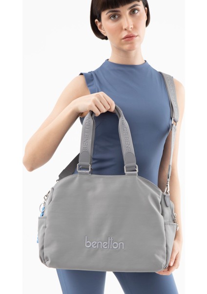 Benetton Kadın Kol Çantası Gri BNT1483 fiyatları