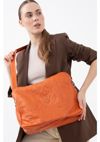 Benetton Kadın Kol Çantası Turuncu BNT1474 fiyatları