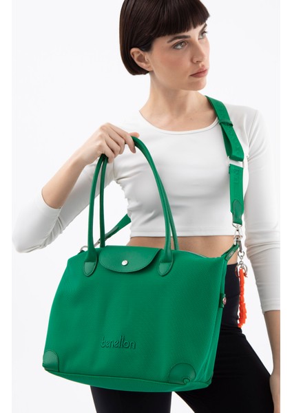 Benetton Kadın Kol Çantası Yeşil BNT1567