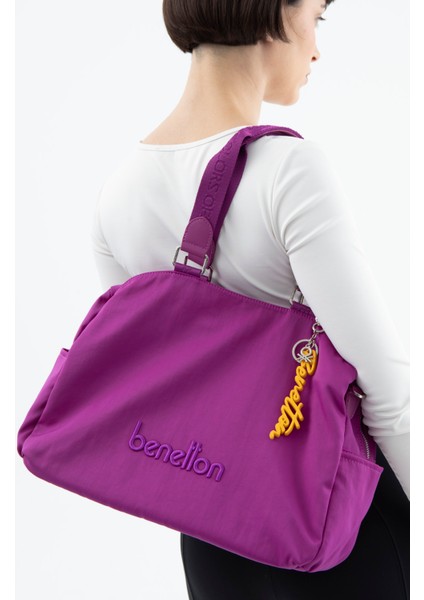 Benetton Kadın Kol Çantası Mürdüm BNT1483