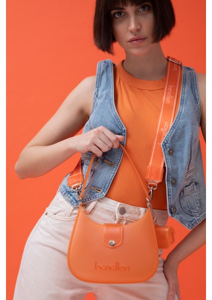 Benetton Kadın Kol Çantası Turuncu BNT1454 fiyatları