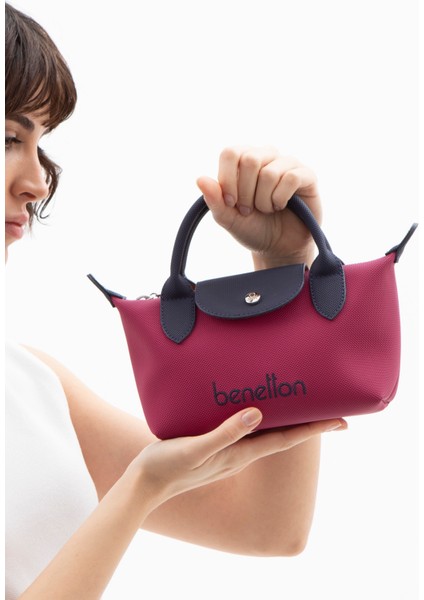 Benetton Kadın Çapraz Çanta Mürdüm-Lacivert BNT1601